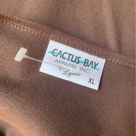 Cactus Bay Womens LOVE CHOCOLATE Bling Brown Top Shirt XL New - Picture 4 of 5